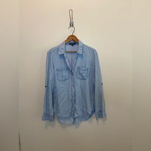 Velvet Heart Casual Chambray Button-Down Shirt